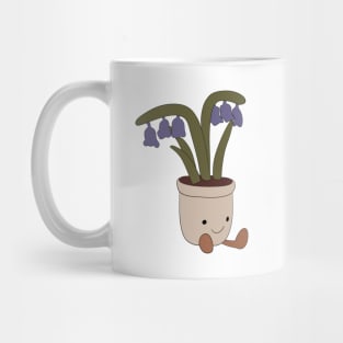 Purple Flower smile teddy Mug